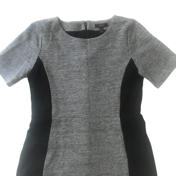 J CREW Colorblock Panel Ponte Knit Stretch Elbow Sleeve Dress size 6 - Picture 10 of 14